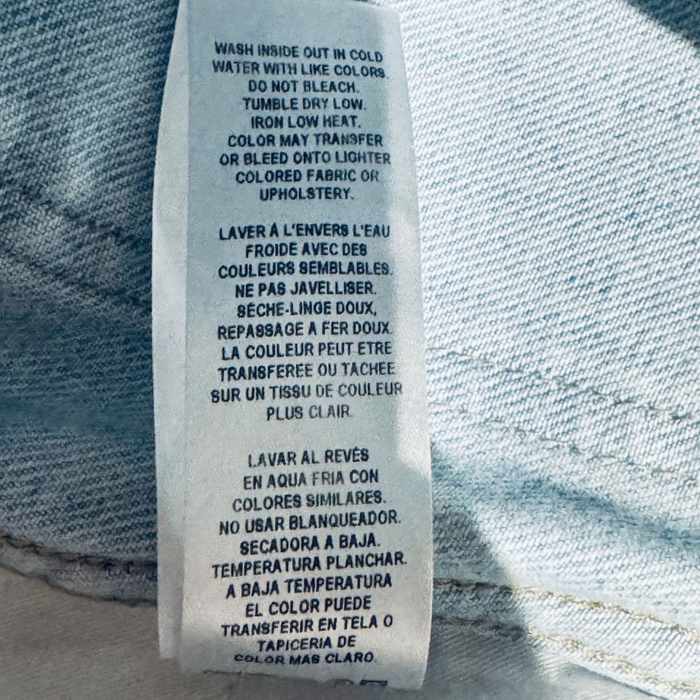 FRAME Le Italien Turin Denim Maxi Jean Skirt Light Wash Blue Made in Italy Sz 26 - Picture 8 of 12